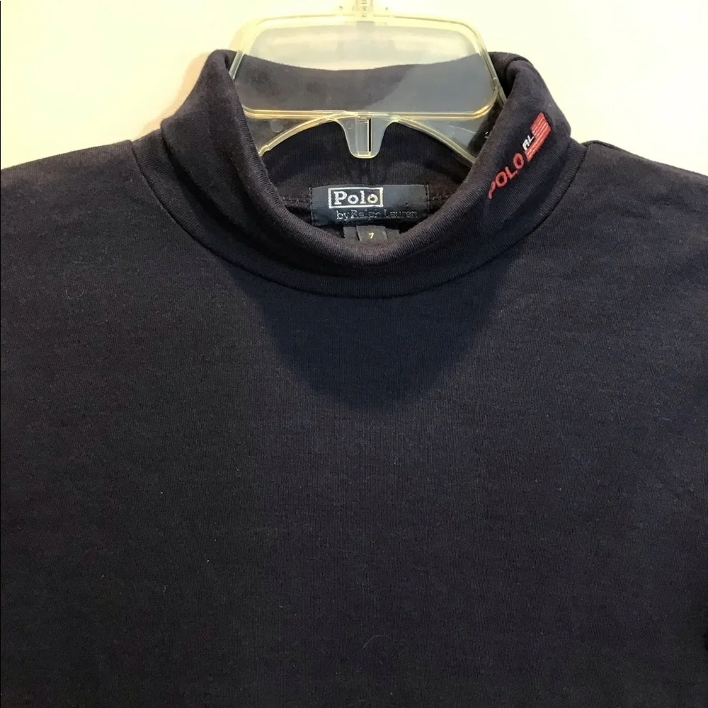 Ralph Lauren Logo Embroidered Turtleneck Tee